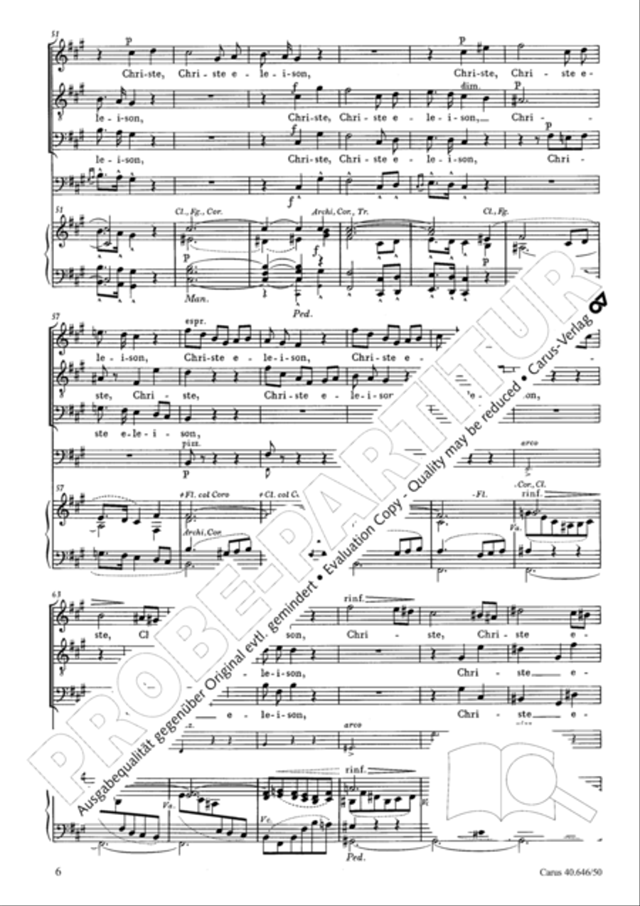 Mass in A major STB scores gallery preview page 8