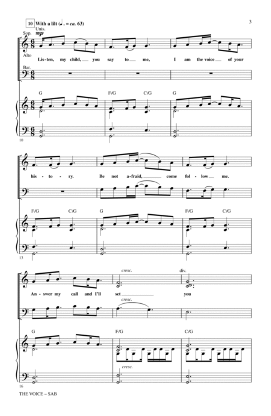 The Voice 3-Part scores gallery preview page 2