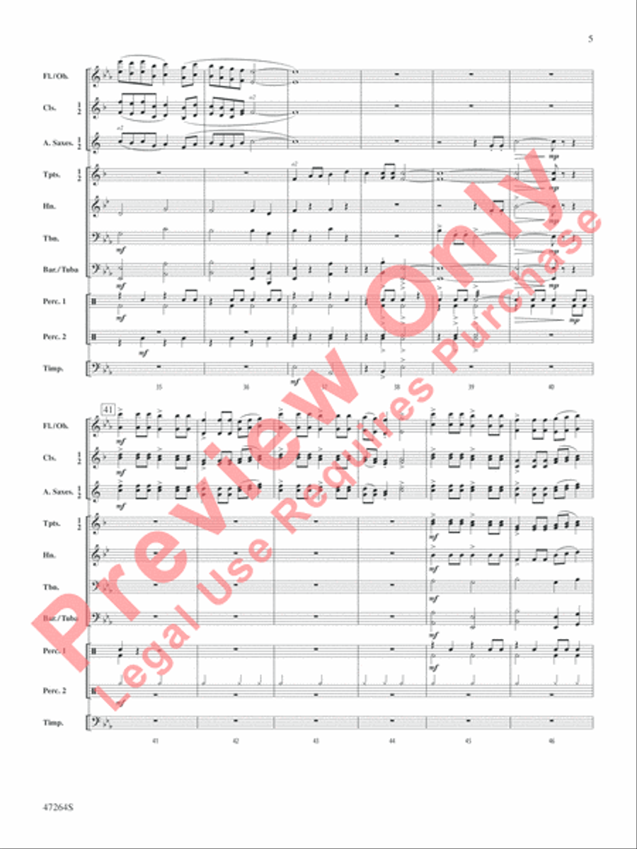 Stumptown Stomp Concert Band scores gallery preview page 6