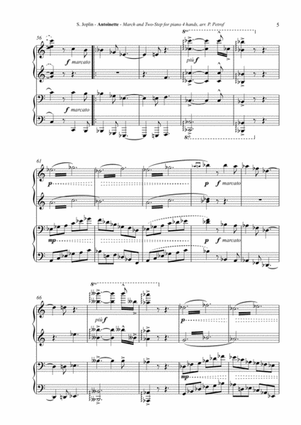 Joplin - ANTOINETTE - piano 4 hands image number null