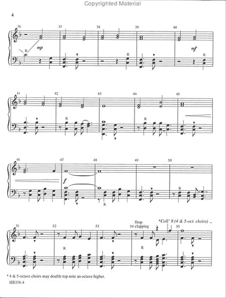 O Come, All Ye Faithful - full score and parts for string quartet Choir scores gallery preview page 4
