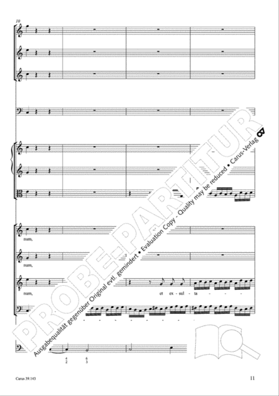 Magnificat in C major 4-Part scores gallery preview page 12