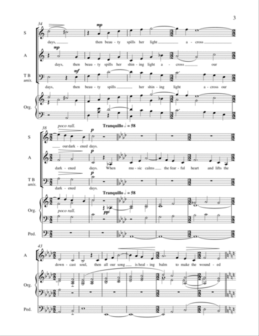 When Music Wakes My Sleeping Heart 4-Part scores gallery preview page 12