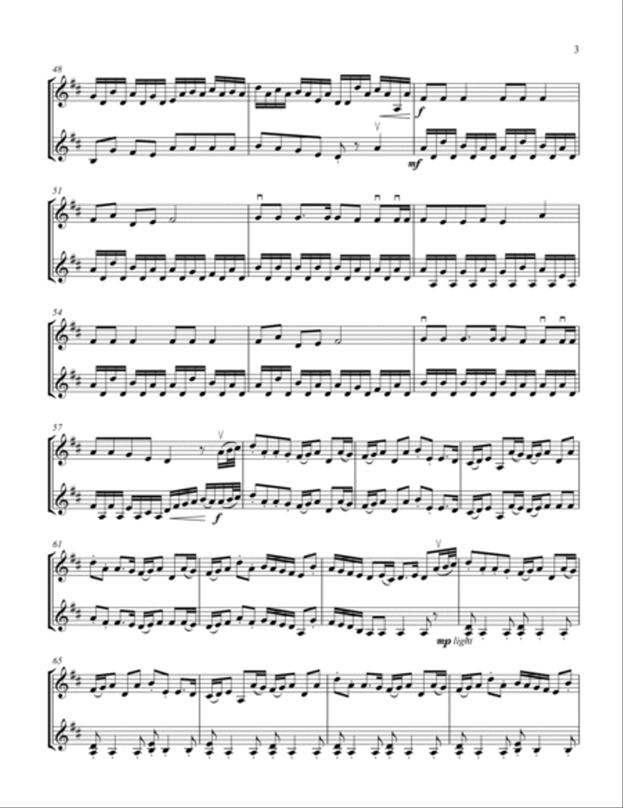 Jingle Bells Jingle Bells String Duet scores gallery preview page 4