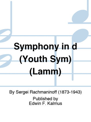 Symphony in d (Youth Sym) (Lamm)