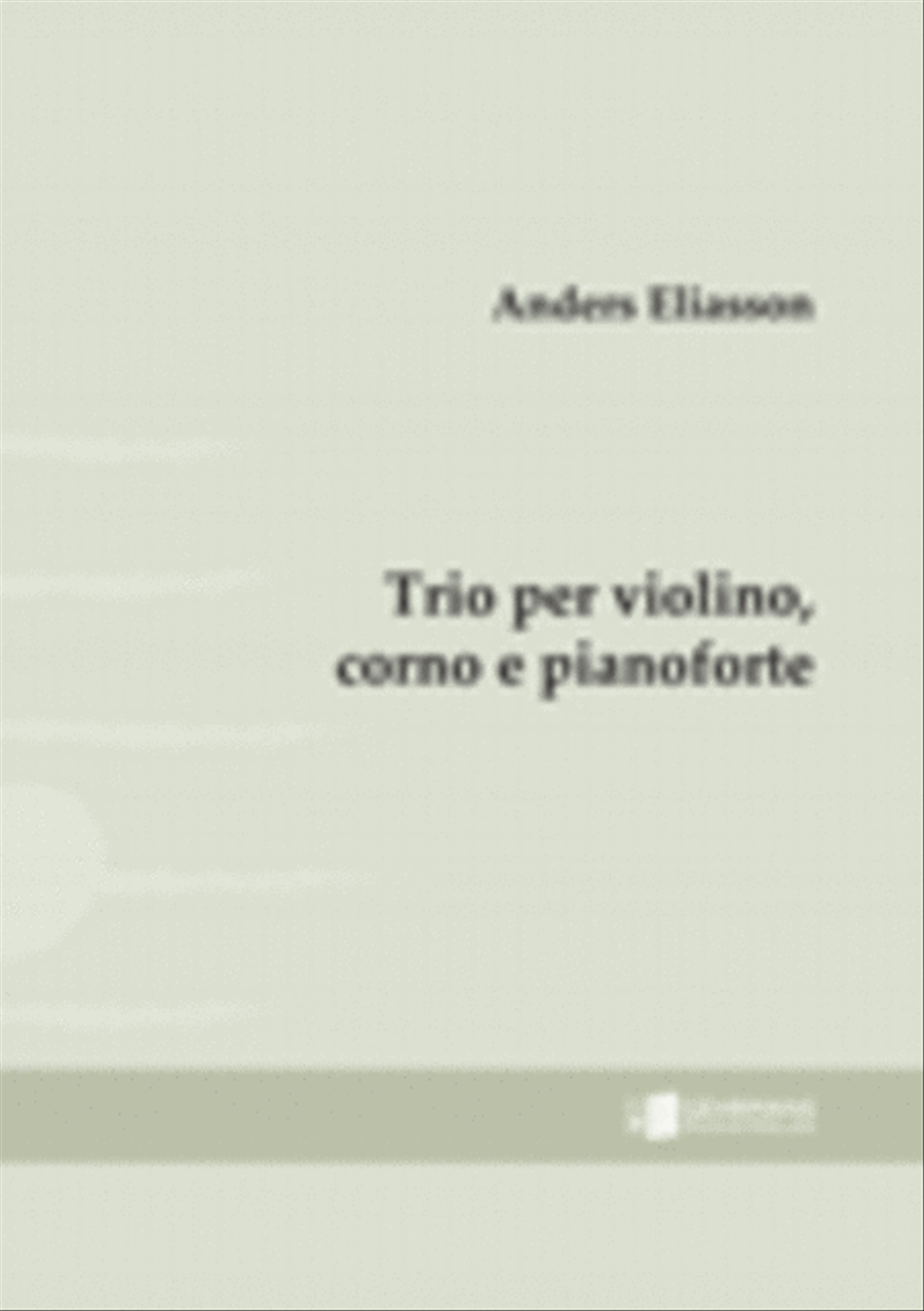 Trio per violino, corno e pianoforte Violin scores gallery preview page 1