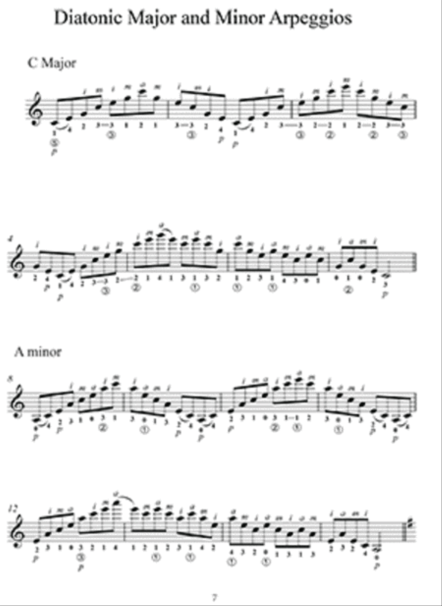 Diatonic Arpeggios for Classical Guitar Lute scores gallery preview page 2
