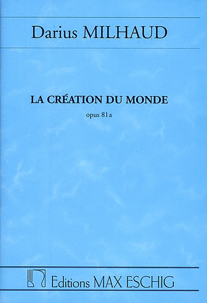 La Creation Du Monde, Opus 81A Poche