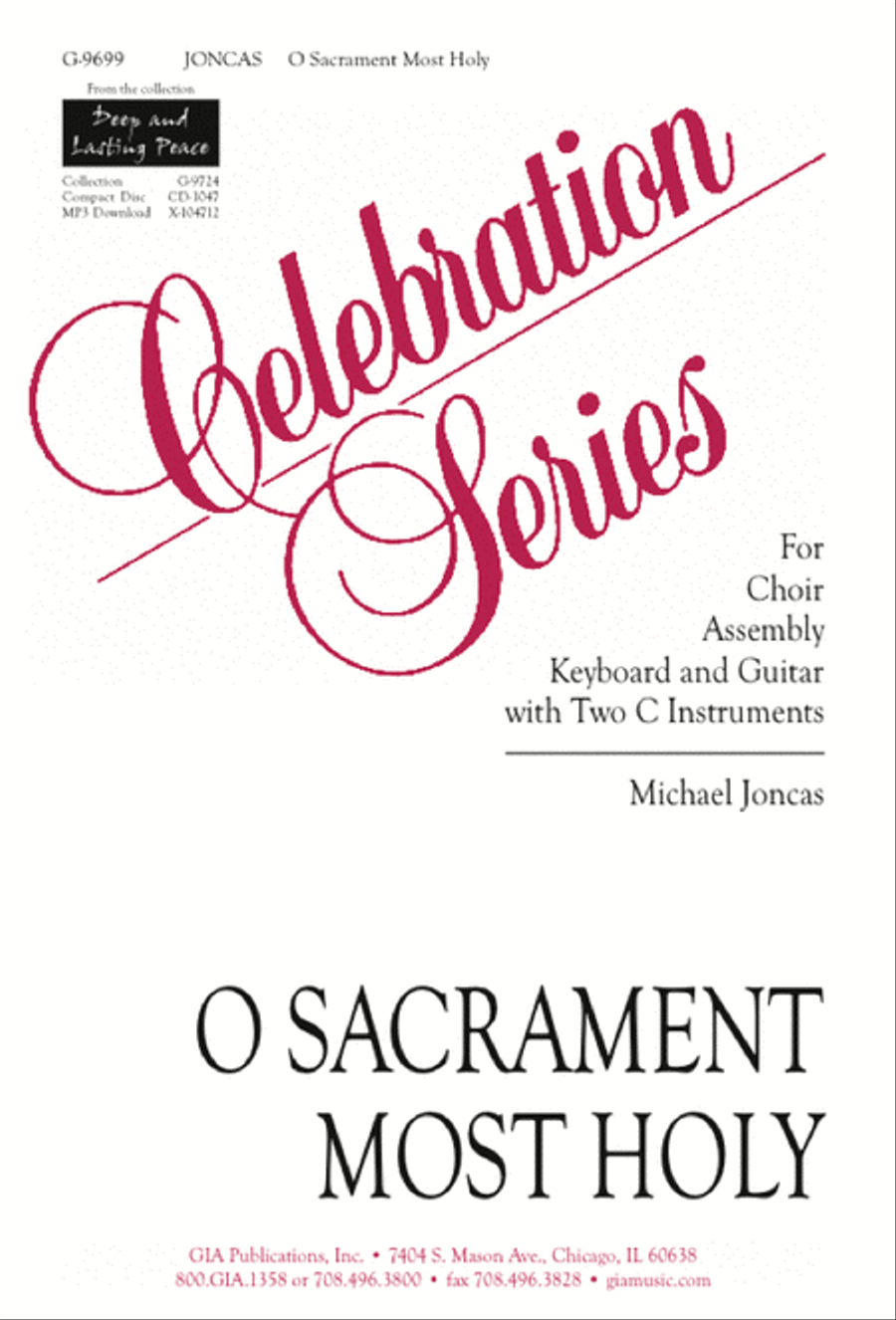 O Sacrament Most Holy O Sacrament Most Holy 4-Part scores gallery preview page 1
