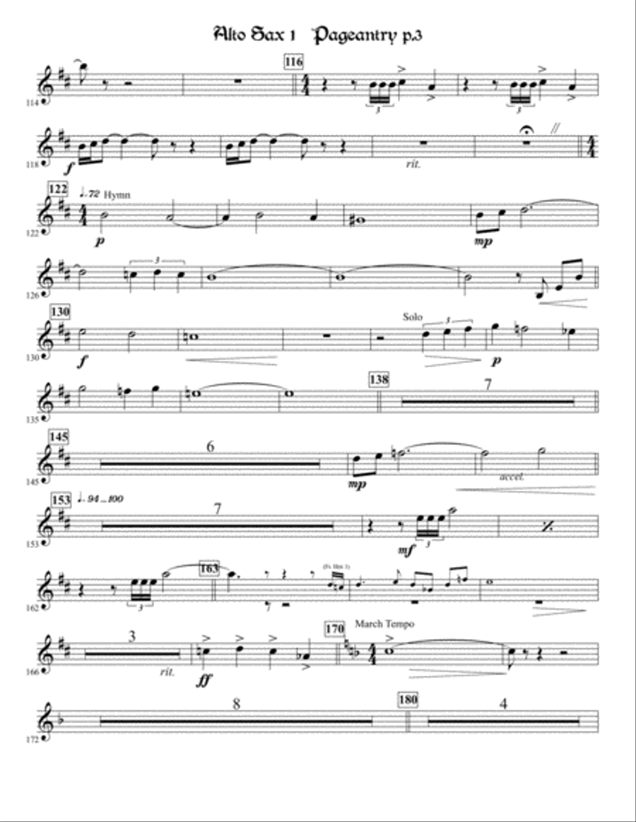 Pageantry Pageantry Concert Band scores gallery preview page 3