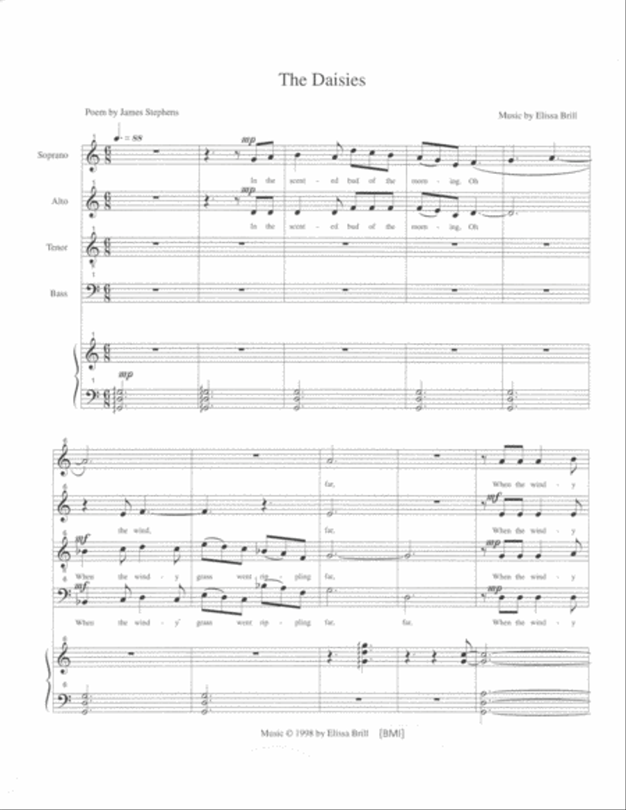 The Daisies 4-Part scores gallery preview page 2