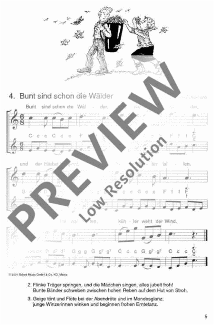 Die schönsten Volks- und Kinderlieder Accordion scores gallery preview page 6