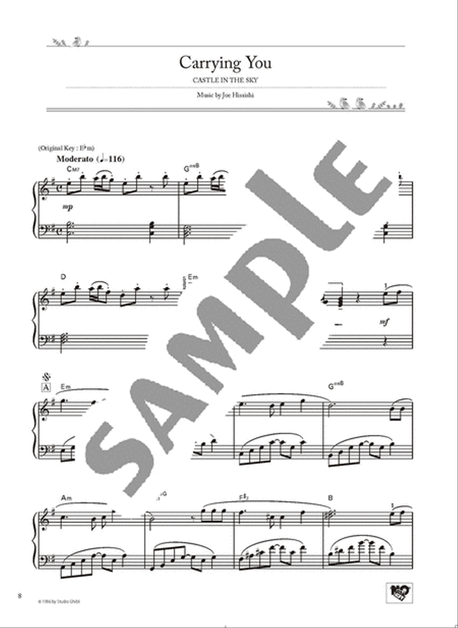 Studio Ghibli Best Hit 10 Intermediate Level/English Version Voice scores gallery preview page 5
