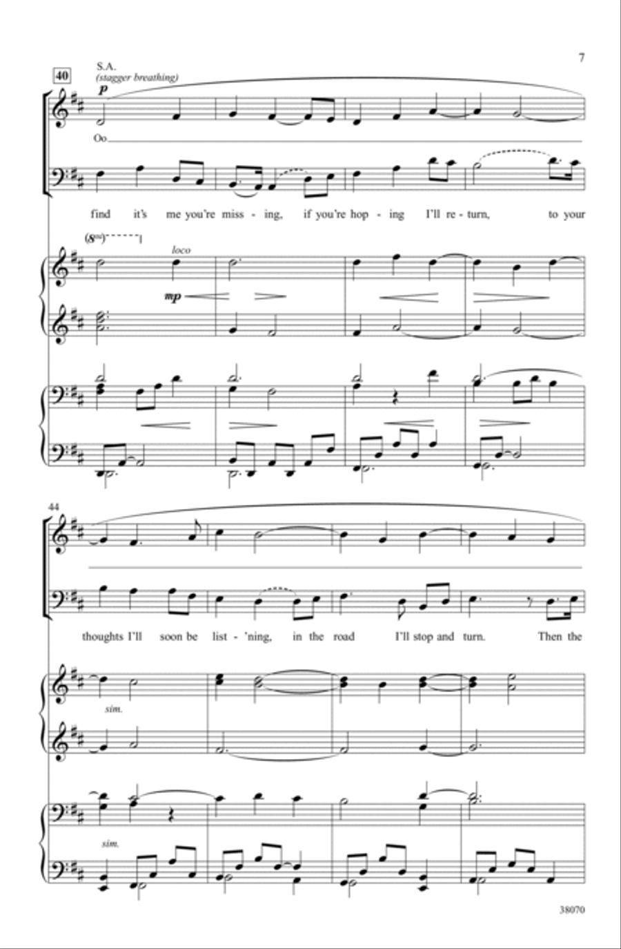 Homeward Bound Homeward Bound Divisi scores gallery preview page 6