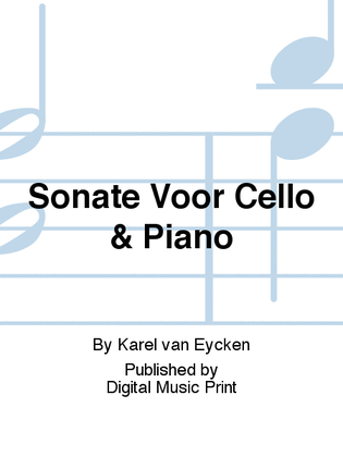 Sonate Voor Cello & Piano