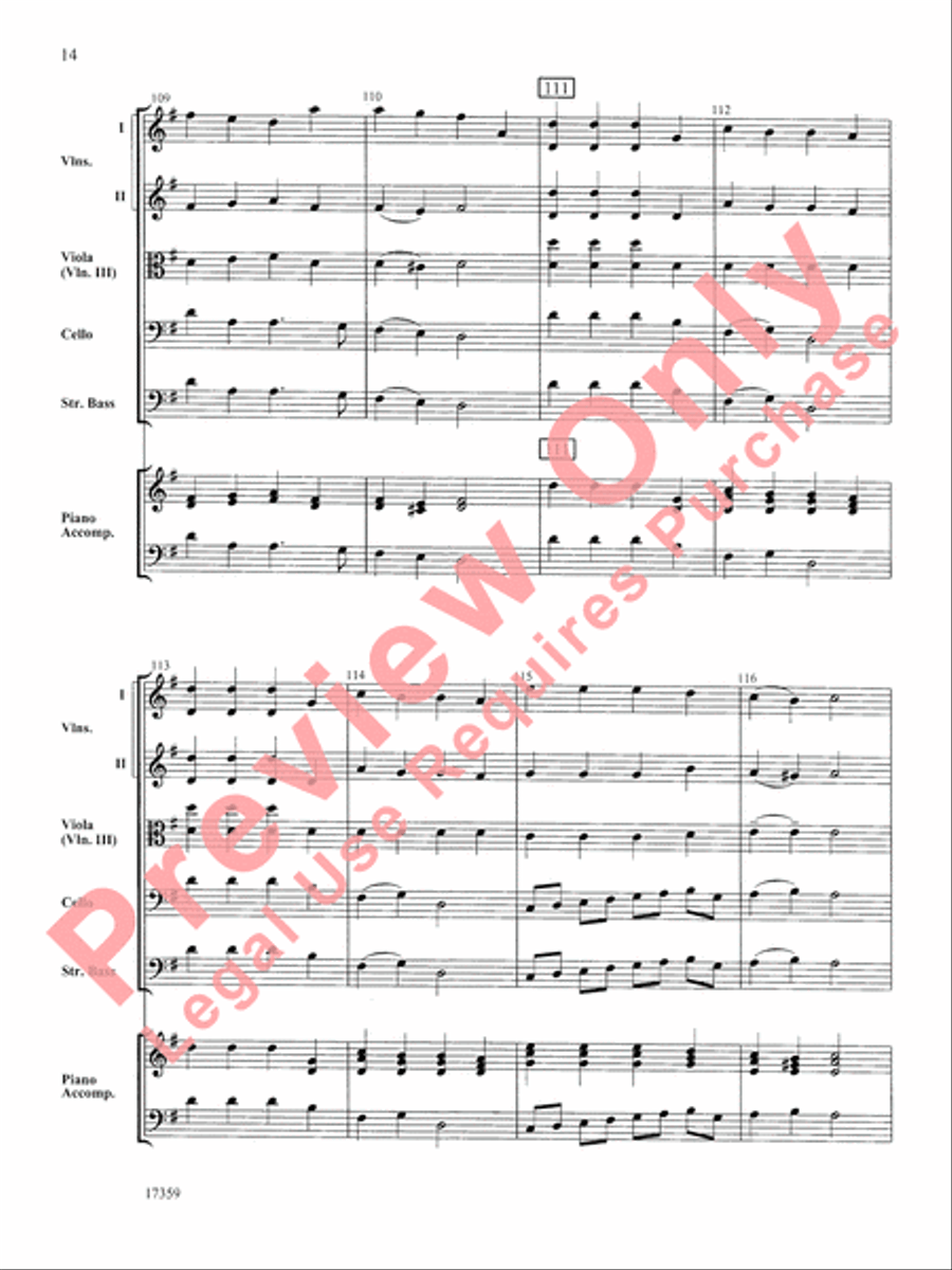 A Christmas Suite String Orchestra scores gallery preview page 15