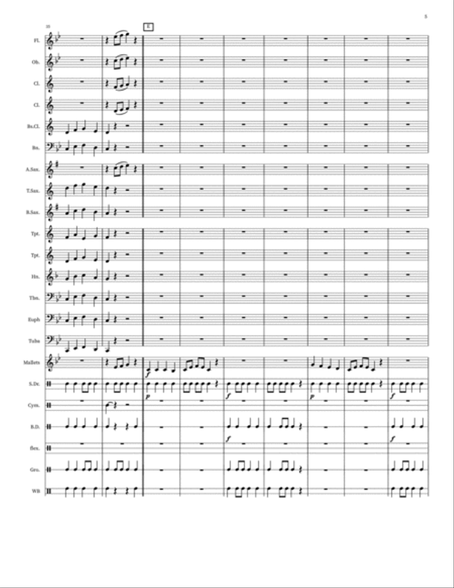 6-Note Spooktacular! Concert Band scores gallery preview page 5