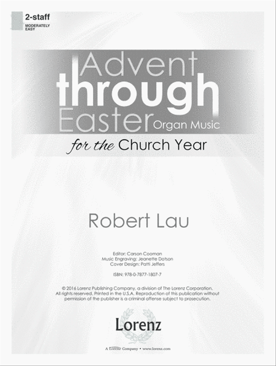 Advent through Easter (Digital Download) Organ scores gallery preview page 1