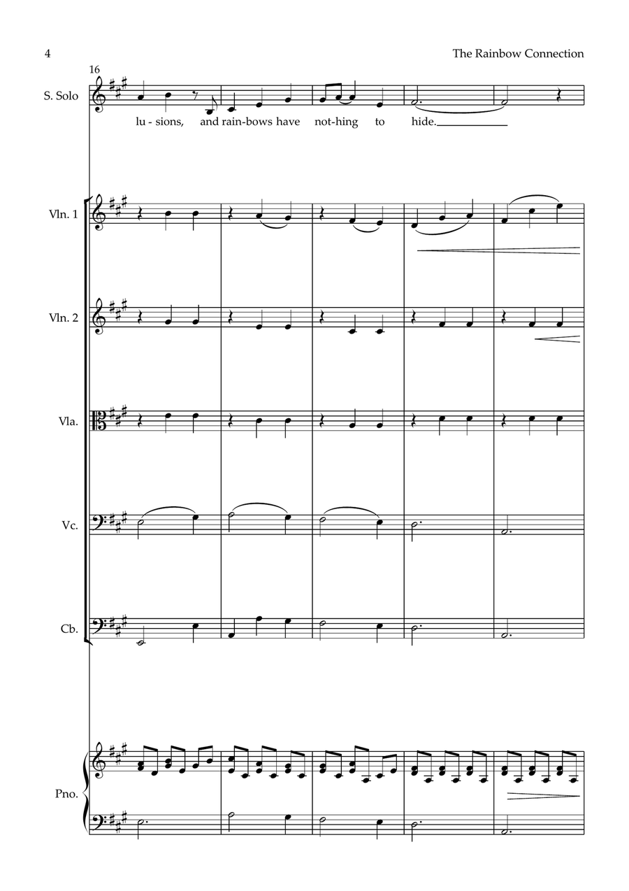 The Rainbow Connection Large Ensemble scores gallery preview page 4
