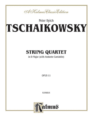 Book cover for String Quartet in D Major, Op. 11