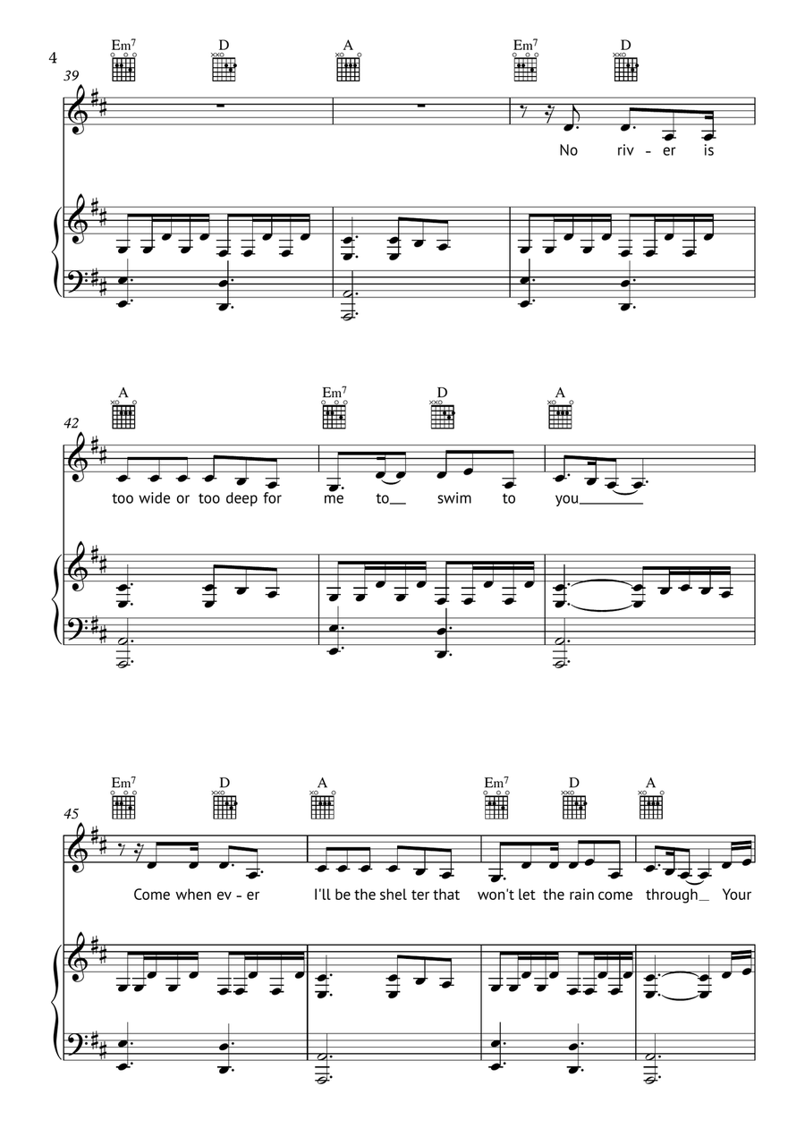 Remedy Piano, Vocal scores gallery preview page 4