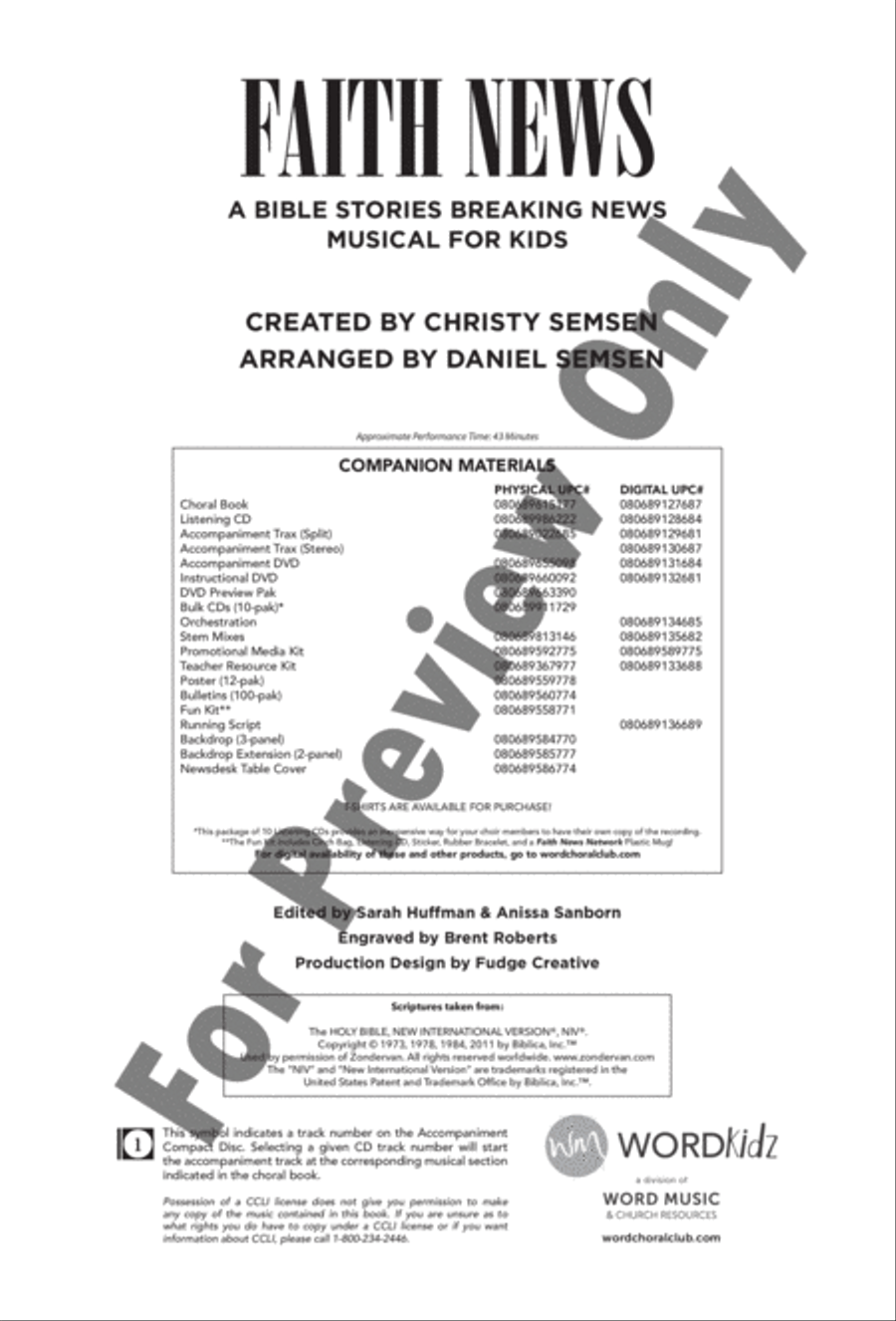 Faith News - Choral Book Choir scores gallery preview page 5
