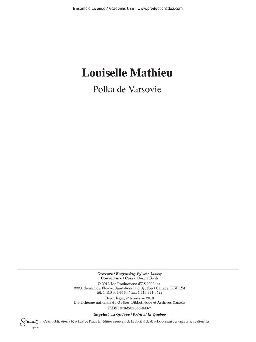 Musique facile pour 4 guitares - Pologne (Polka de Varsovie) Guitar Ensemble scores gallery preview page 1