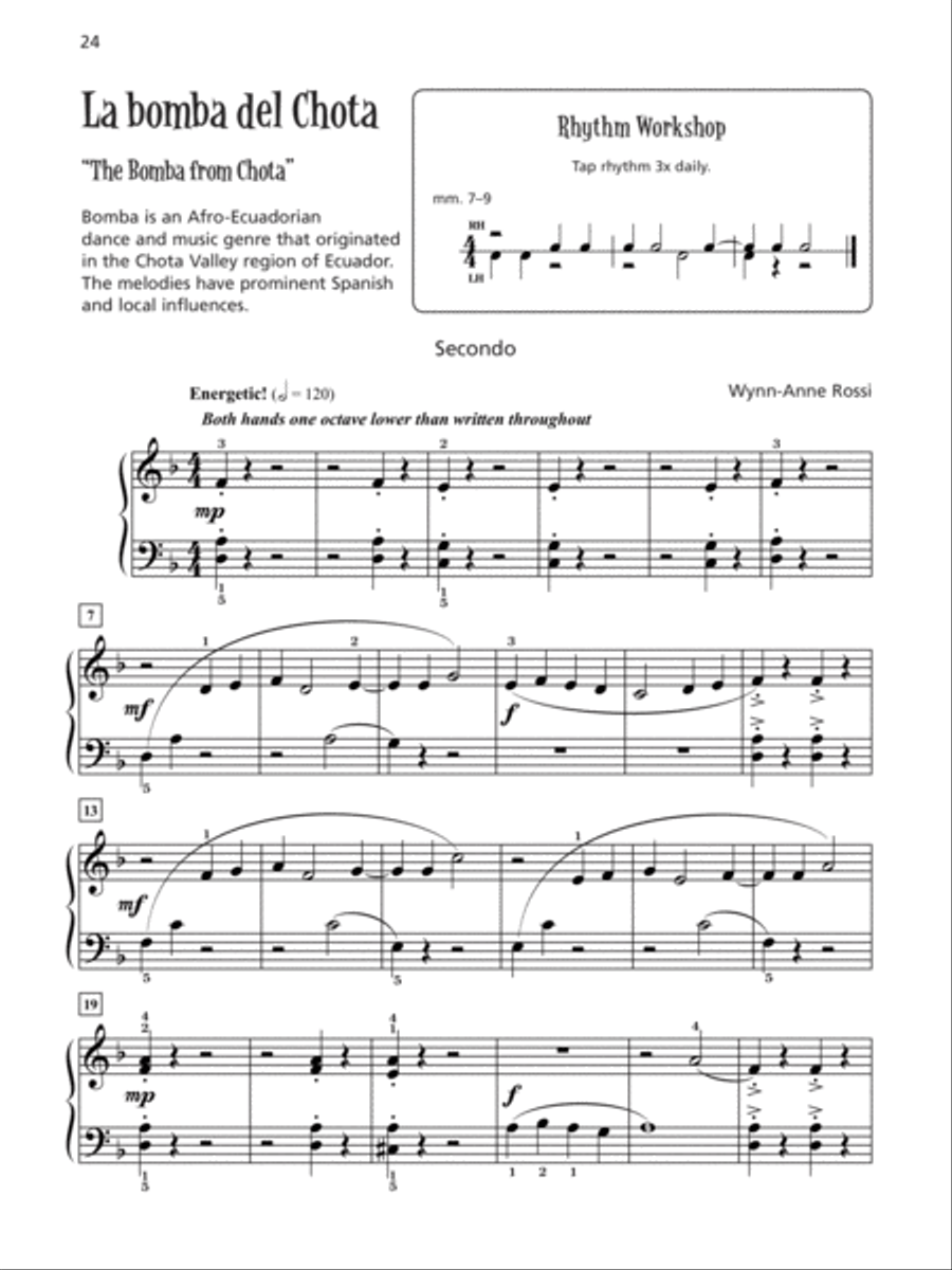 Música Latina para dos 1 & 2 (Value Pack) Easy Piano scores gallery preview page 4