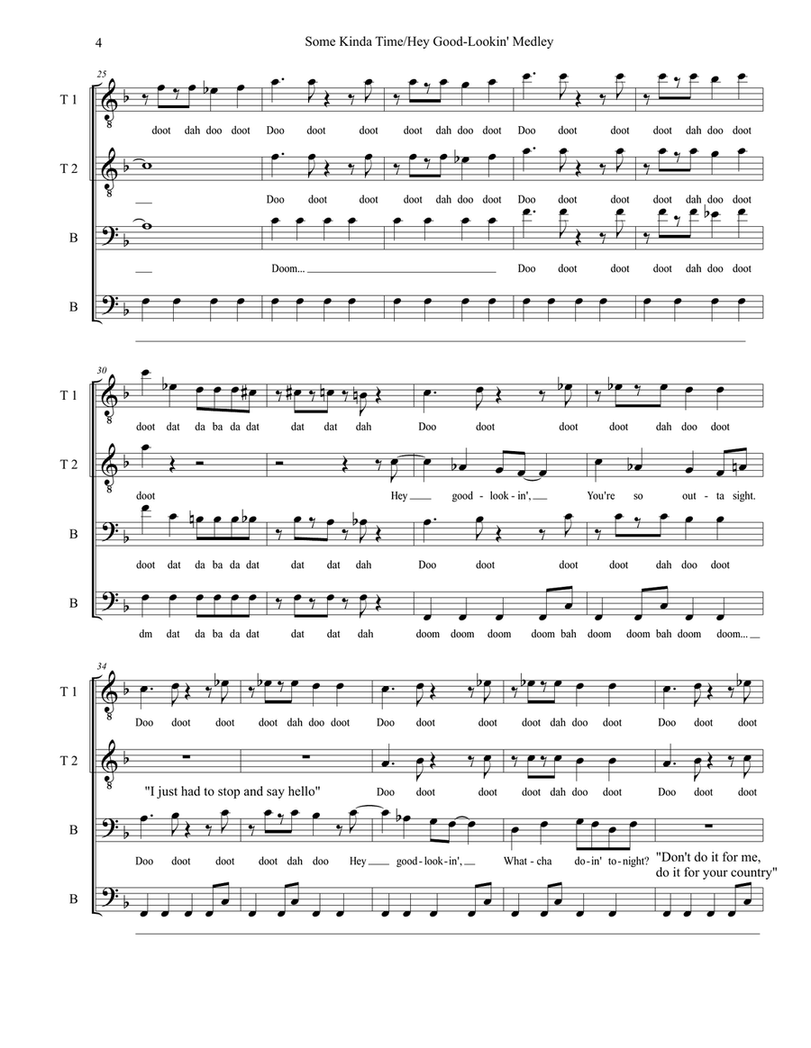 Some Kinda Time TTBB scores gallery preview page 4