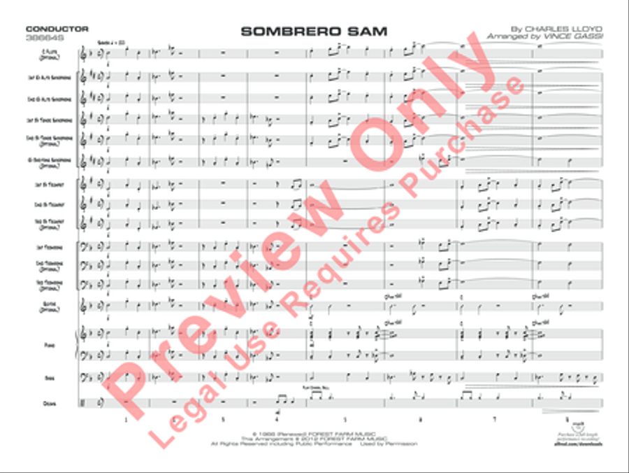 Sombrero Sam 3-Part scores gallery preview page 4