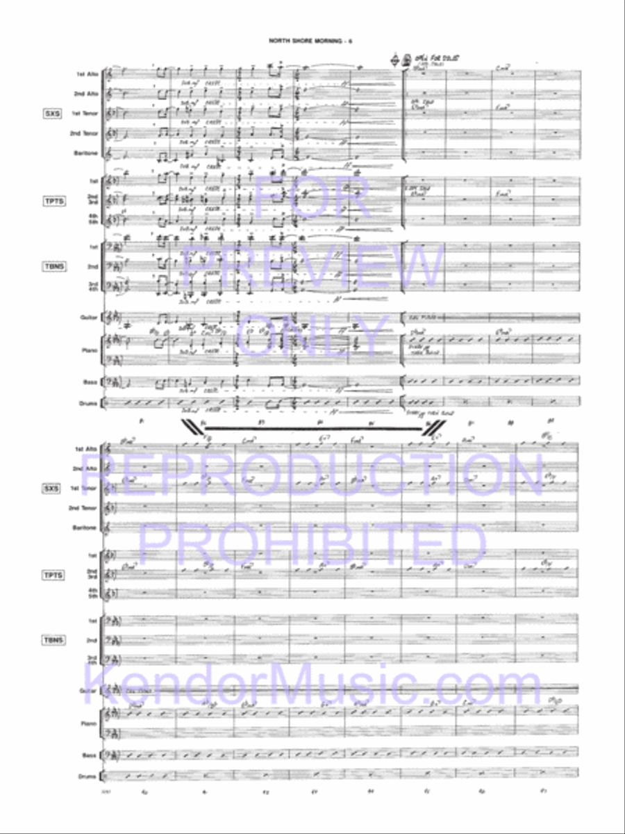 North Shore Morning North Shore Morning Jazz Ensemble scores gallery preview page 7