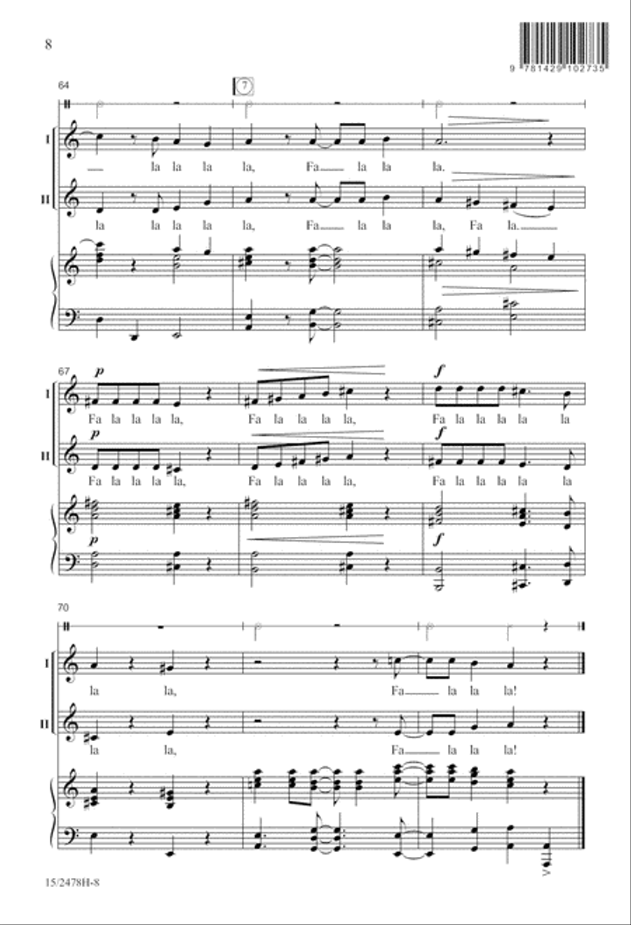 A Festive Fa La La 2-Part scores gallery preview page 9