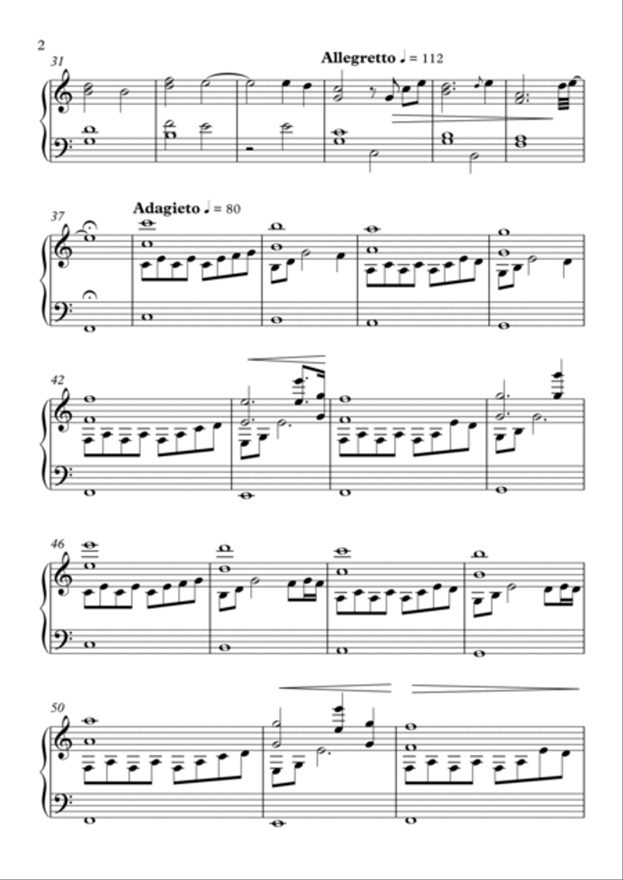 Prologue: Childhood Piano Solo scores gallery preview page 2