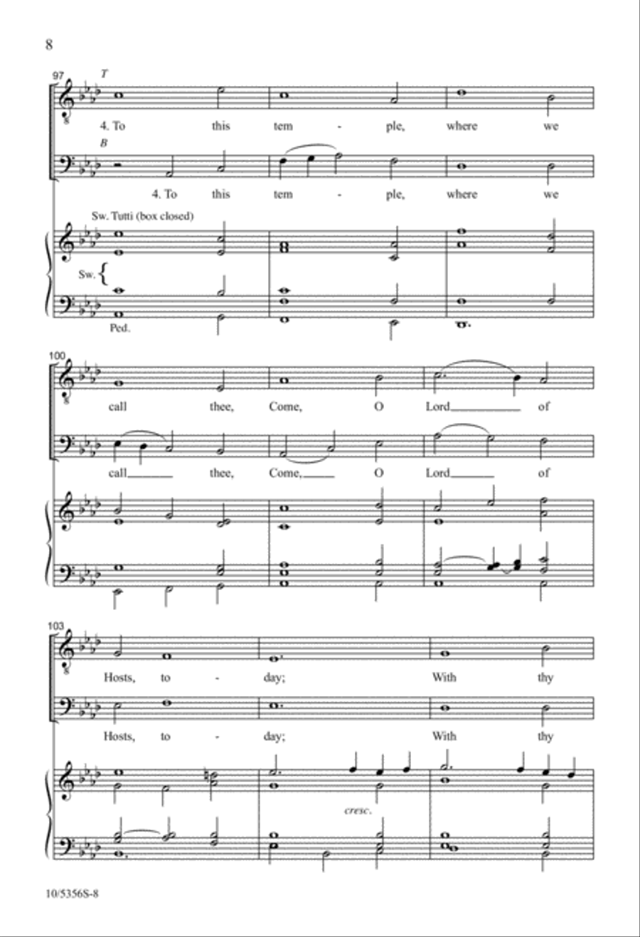 Christ Is Made the Sure Foundation 4-Part scores gallery preview page 8