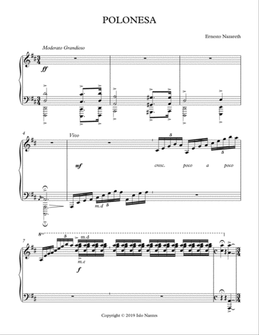 POLONESA Piano Solo scores gallery preview page 1