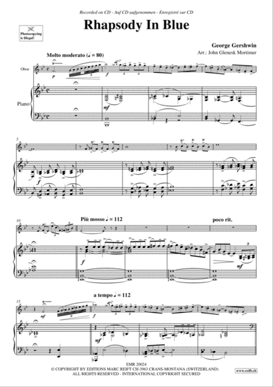 Rhapsody In Blue Rhapsody In Blue Piano Accompaniment scores gallery preview page 3