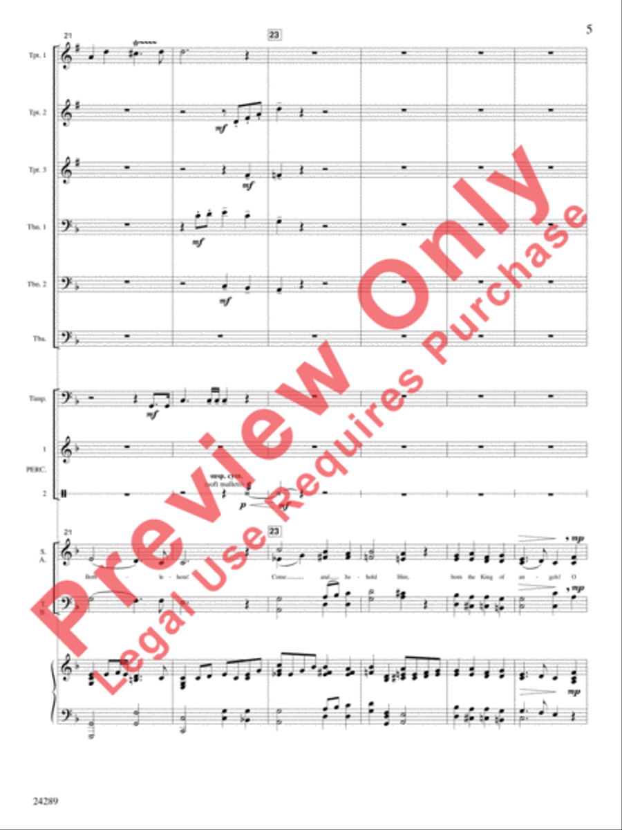 O Come, Let Us Adore Him Choir scores gallery preview page 6