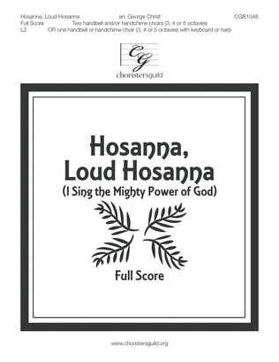 Book cover for Hosanna, Loud Hosanna - Full Score