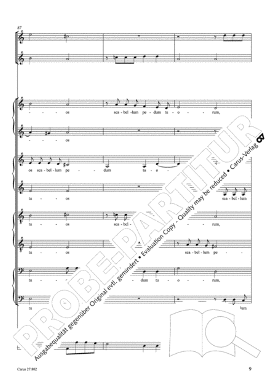Salmi I (Selva morale e spirituale) Collection / Songbook scores gallery preview page 34