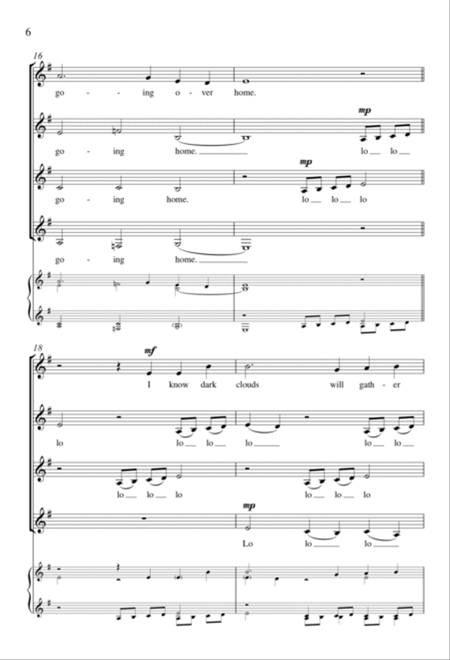 Poor Wayfaring Stranger SSAA scores gallery preview page 5