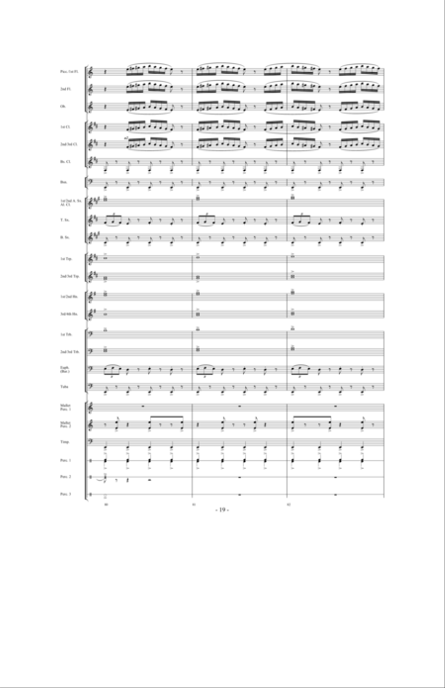In Pursuit of Troy Concert Band scores gallery preview page 17