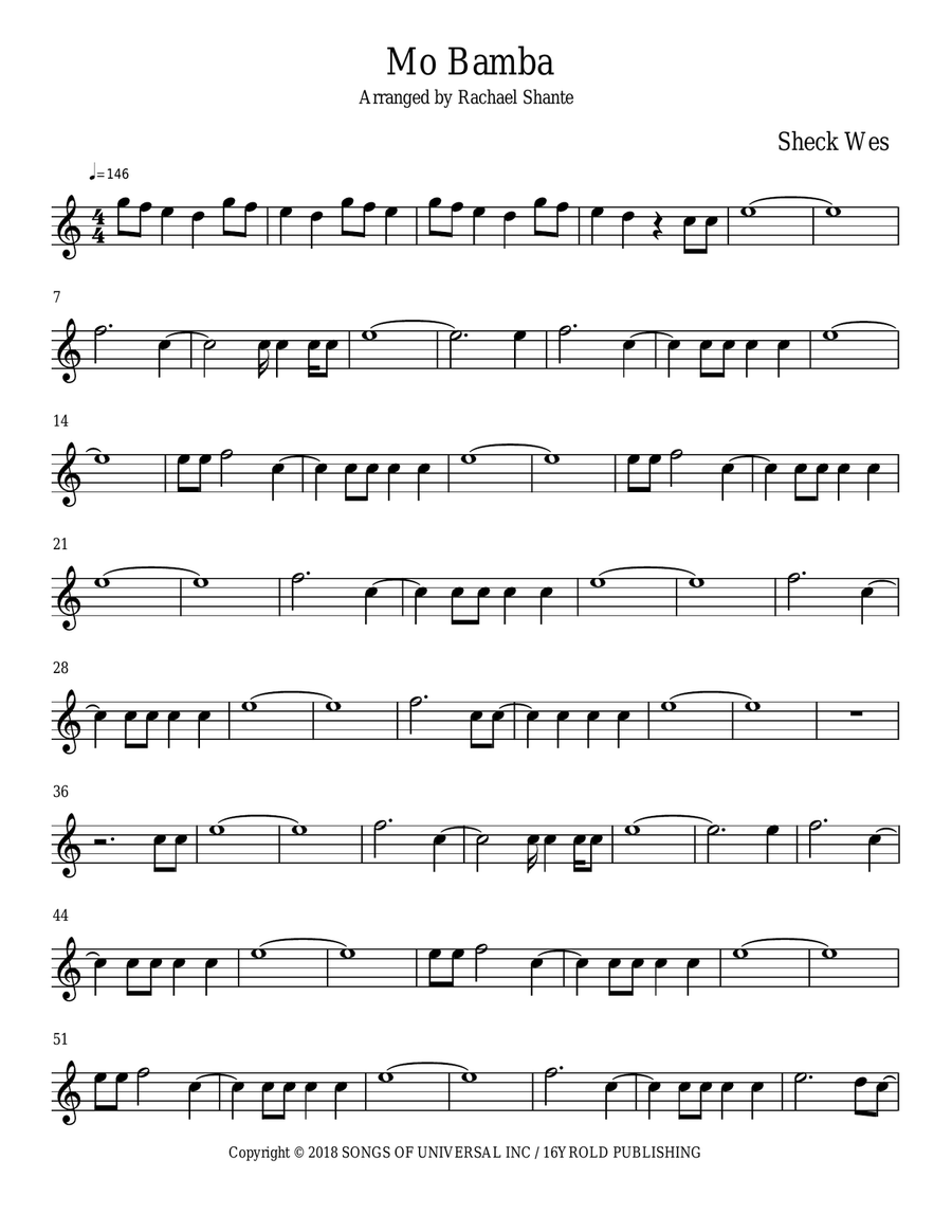 Mo Bamba Small Ensemble scores gallery preview page 1