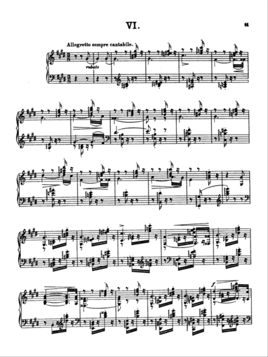 Liszt: Six Consolations Piano Solo scores gallery preview page 1