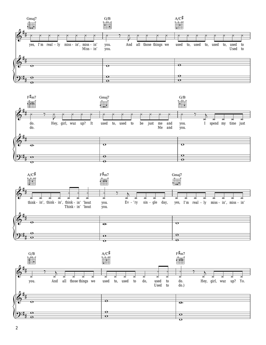 Meet Me Halfway Piano, Vocal, Guitar scores gallery preview page 2