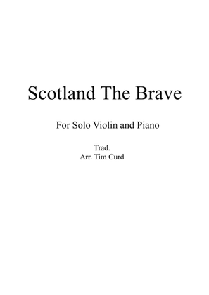 Scotland The Brave for Solo Violin and Piano