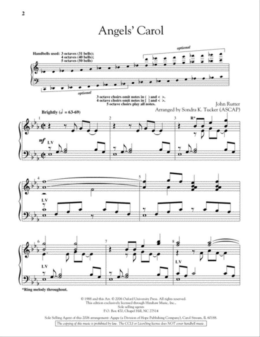Angels' Carol Angels' Carol 5-Octaves scores gallery preview page 2