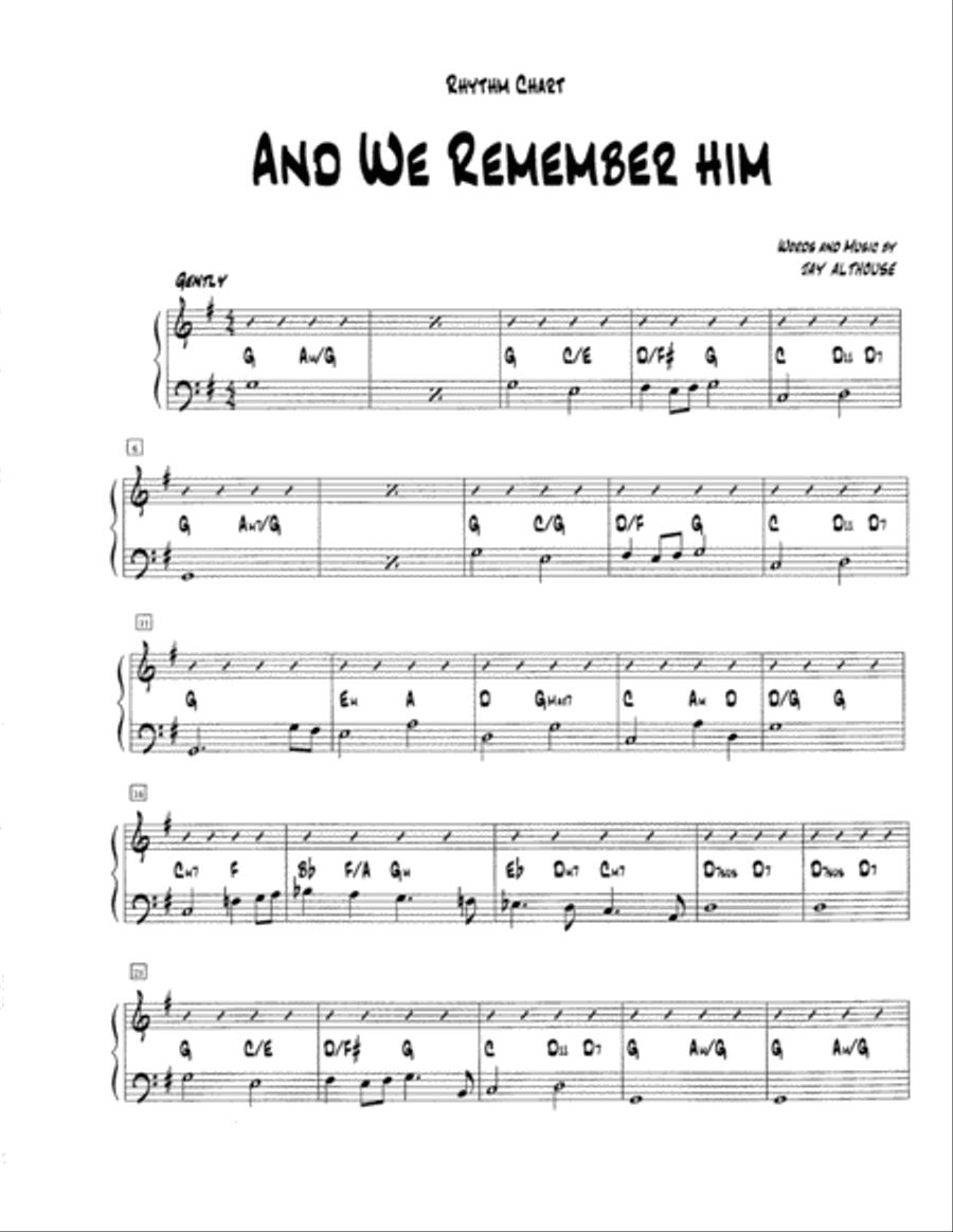 And We Remember Him And We Remember Him Set of Parts scores gallery preview page 2