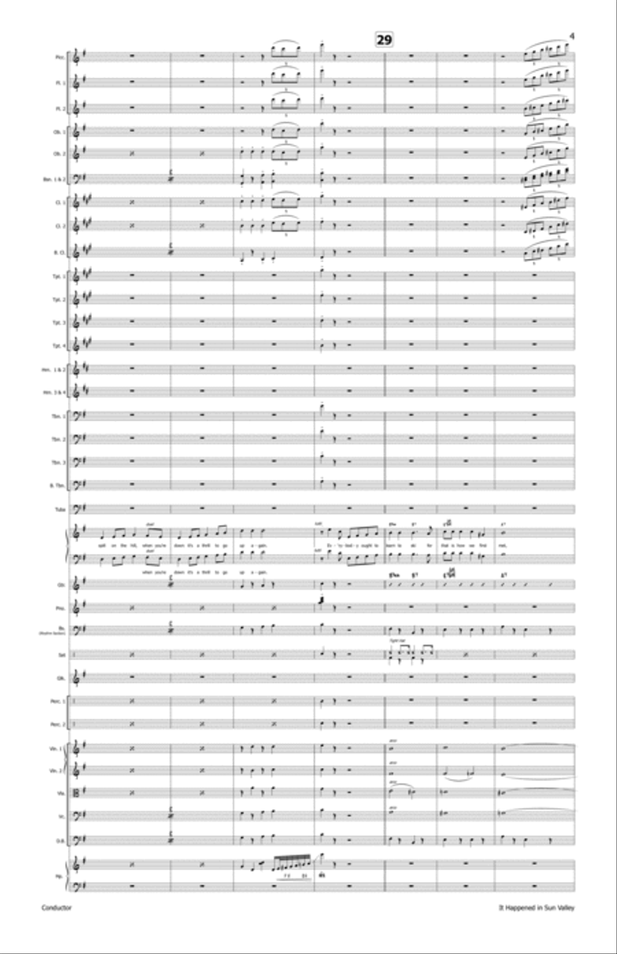 It Happened In Sun Valley - Score Only Full Orchestra scores gallery preview page 5