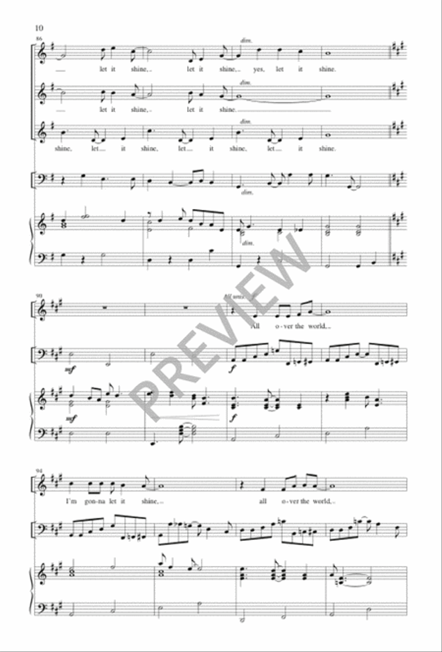 This Little Light of Mine SSA scores gallery preview page 10