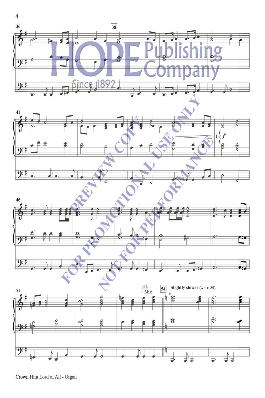 Crown Him Lord of All Choir scores gallery preview page 5